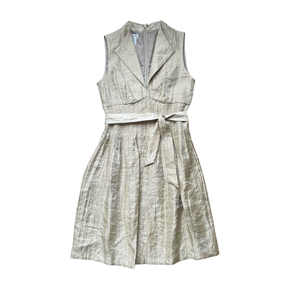 Maggy London Vintage Metallic Fit & Flare Dress Women’s Size 8
